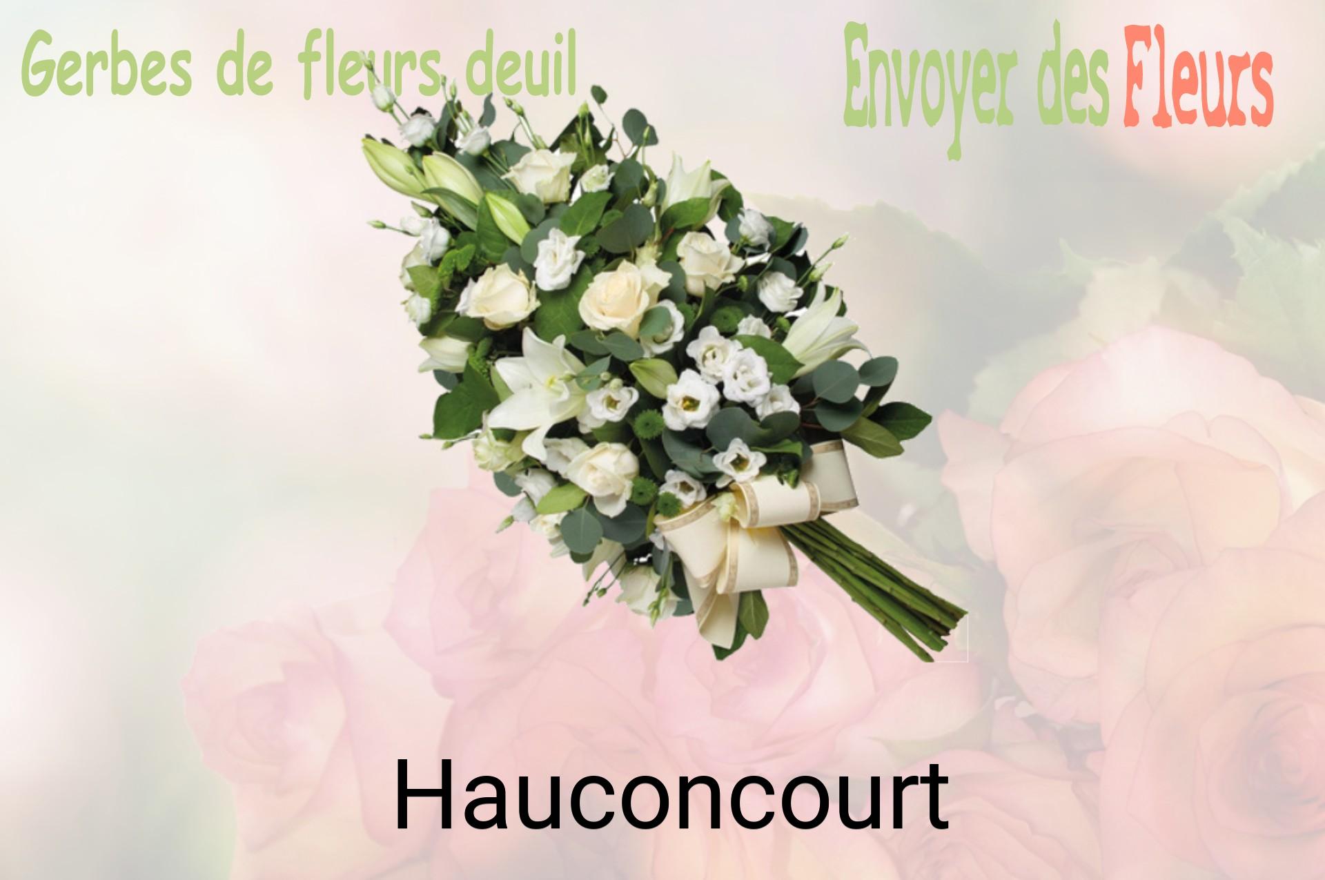 Gerbe de fleurs de deuil livrée à Hauconcourt